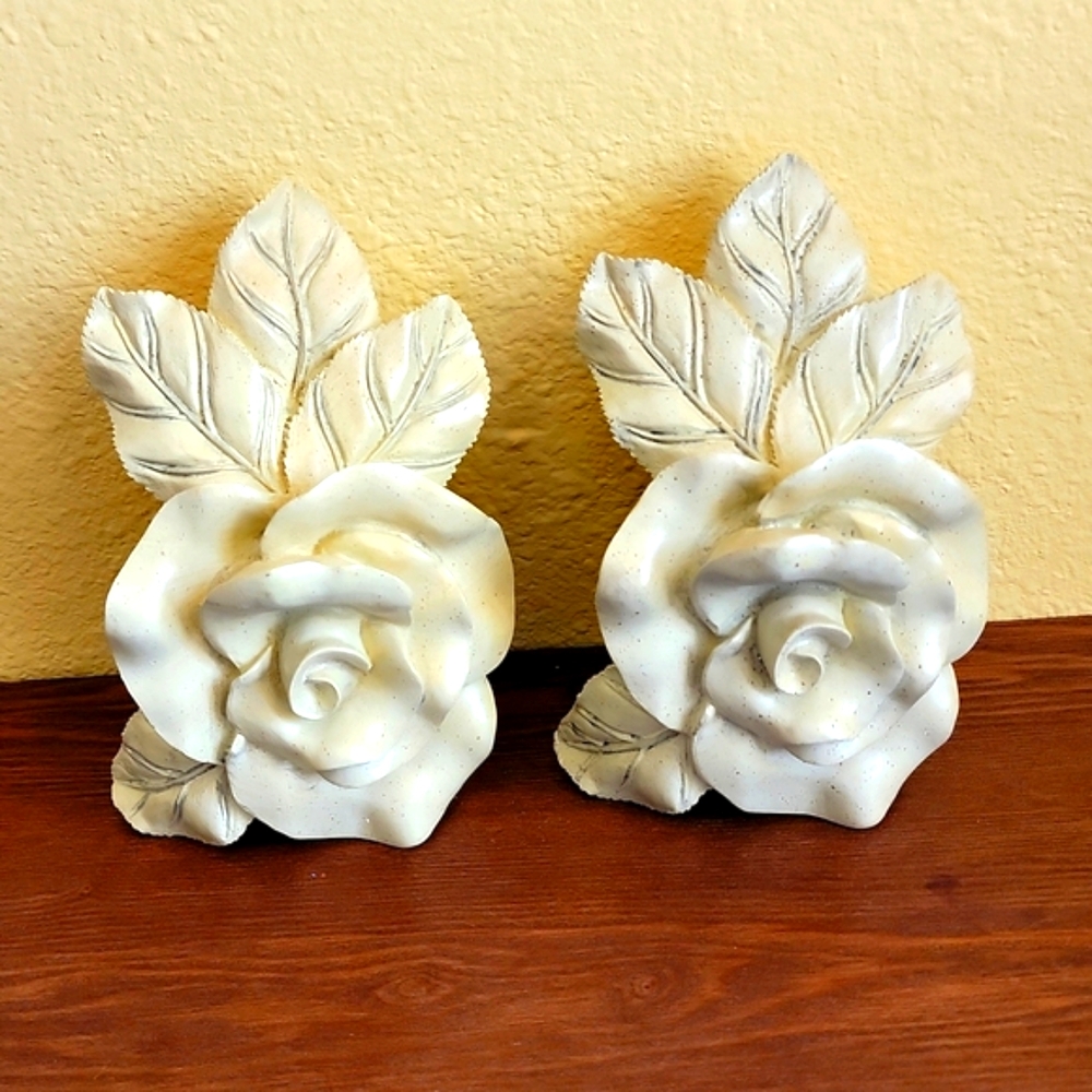 Vintage Corbel Rose Curtain Rod Window Treatment